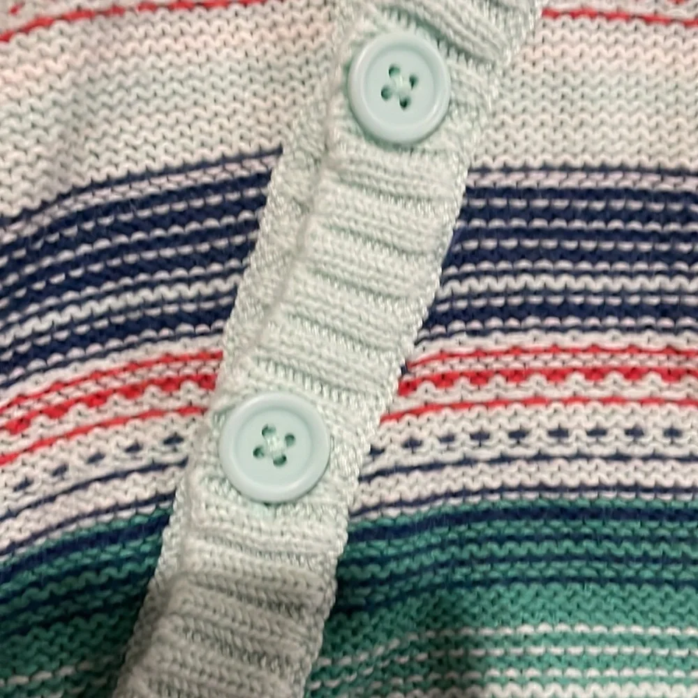 COPY - Calvin Klein Green Zip up Floral Jacket Crazy 8 Turquoise Hooded Poncho